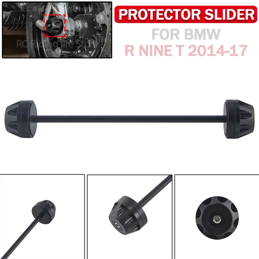 

For BMW R NINE T R9T R 9T R9 T RNINET 2014-2016 2017 Motorcycle Front Wheel Axle Fork Crash Slider Falling Protection Protector