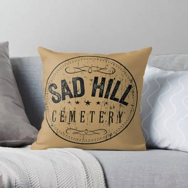 Sad Hill Cemetery  Printing Throw Pillow Cover Bedroom Office Case Square Waist Throw Hotel Car Pillows not include One Side