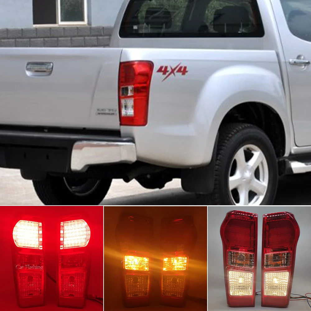 For Isuzu D-max Dmax Pickup 2012 2013 2014 2015 2016 2017 2018 2019 Car Led Rear Brake Lights Tail Lamp Rear Led Taillight