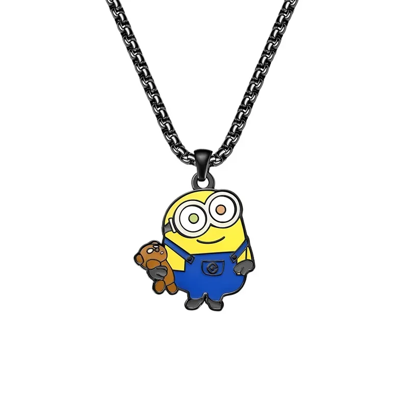 ZGO Co-branded Minions Tim Bear Necklace Boy's Trendy Accessories Gifts