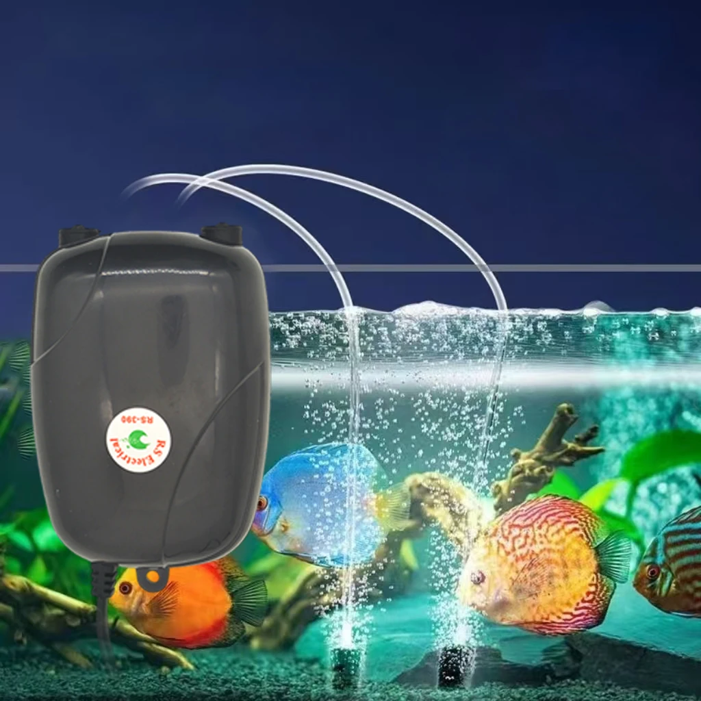 Pompe à Air à oxygène pour Aquarium, compresseur d'aquarium, oxygénateur Ultra silencieux, aérateur à bulles, accessoires d'aquarium portables 220V 3W/5W