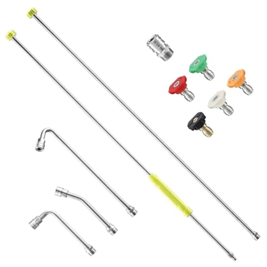 

Pressure Washer Extension Wand 120" Pressure Washer Lance Replacement Stainless Steel Power Washer Wand with 1/4" Quick Connect