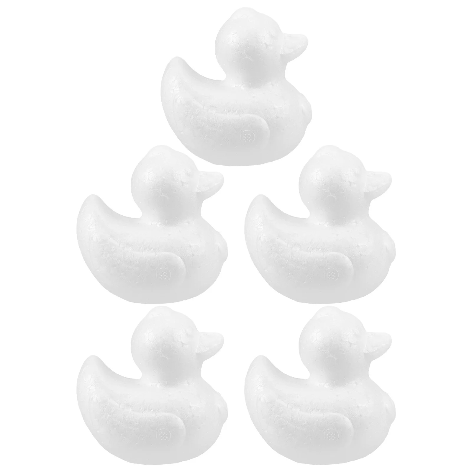5 Stück Schaumstoffenten, 9,5 cm, Polystyrol, schwimmfähig, leicht, Badezimmerdekoration, DIY-Bastelarbeiten, Ostern, Partygeschenke, Babyparty-Spielzeug