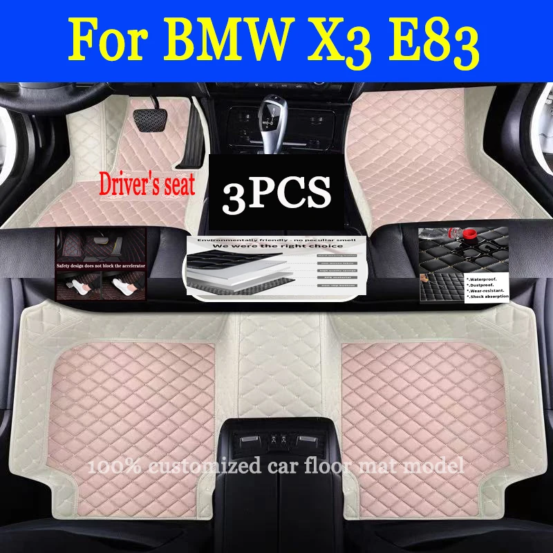 

Автомобильные коврики в багажник для BMW X3 E83 2005 2006 2007 2008 2009 2010 Пользовательские подушечки для ног автомобильный ковер чехол аксессуары для интерьера