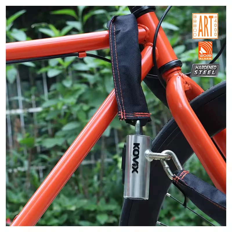 120Db Alarm Chain lock anti-theft bicycle lock motorcycle accessories motorcycle alarm security Zinc/Aluminum Alloy chain lock