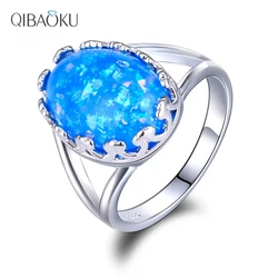Opal Rings Silver Jewelry Ring For Women Men Wedding Anniversary Christmas Gift  Accept Drop Shipping