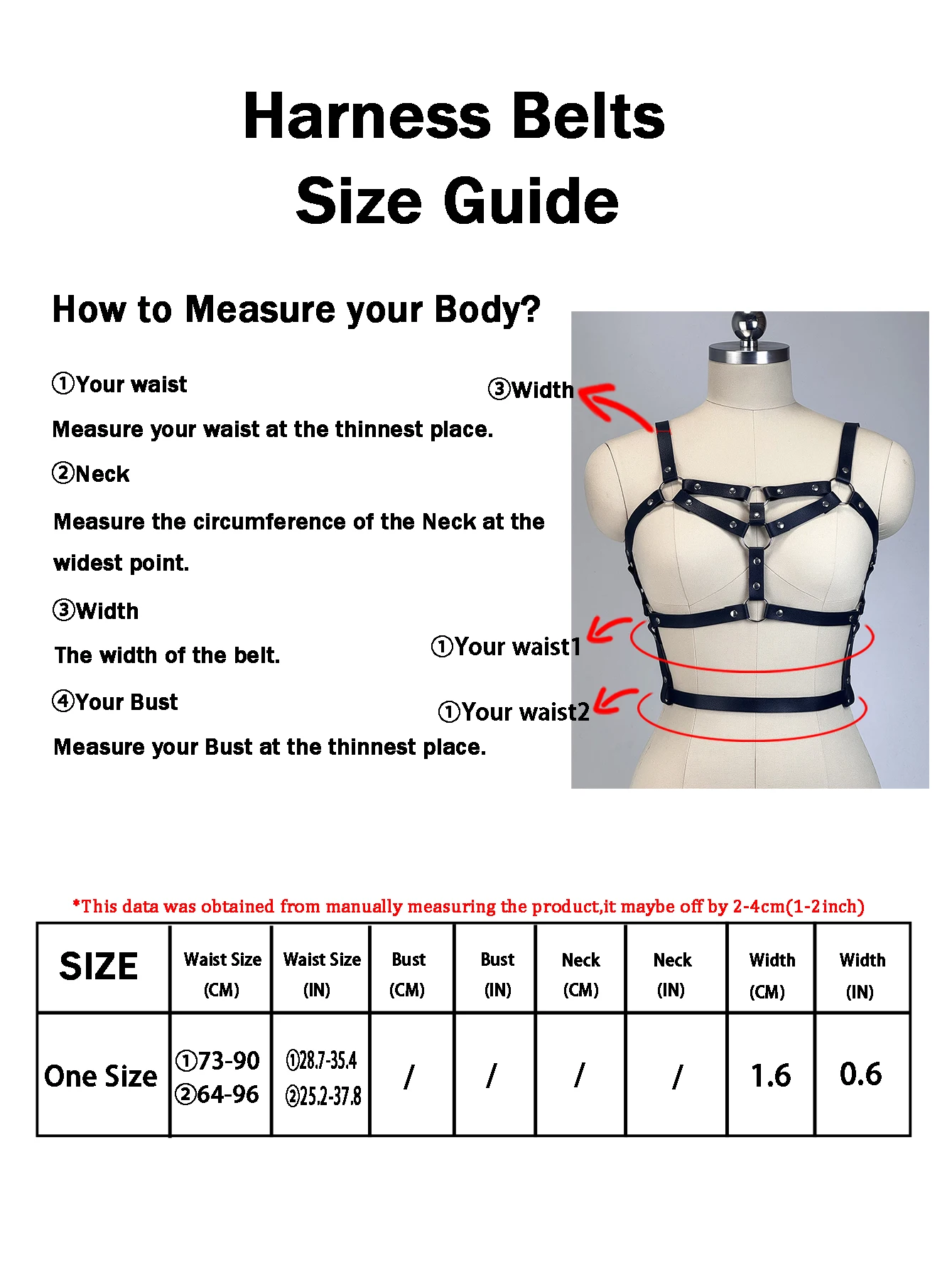 Frauen PU Leder Taille Gürtel Trend Punk Gürtel Mode Weibliche Street Style Dekoration Körper Kette Gürtel Gothic Kleidung Zubehör – Detail 5