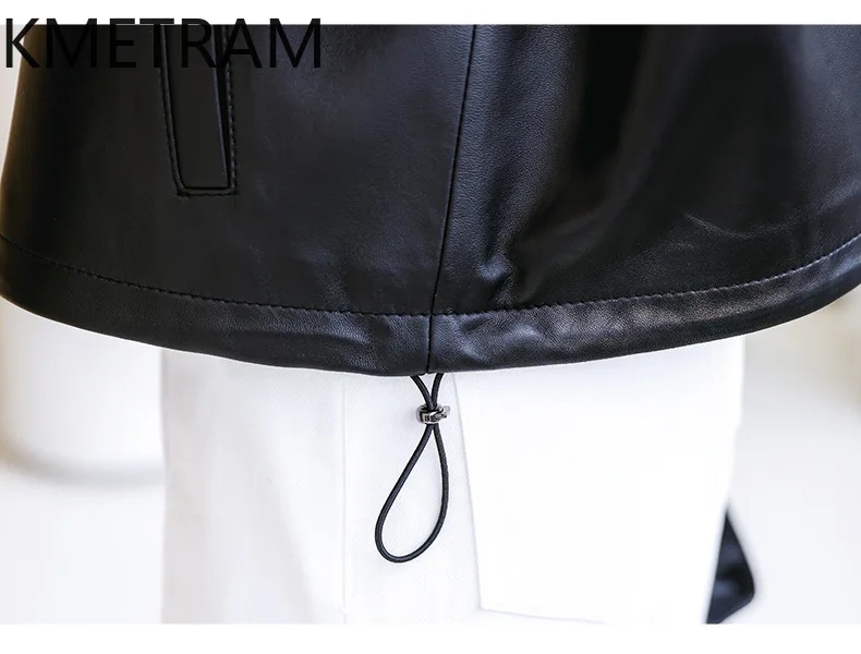 100% 진짜 양피 자켓 여성 고품질 짧은 검은 정품 가죽 자켓 여성 가을 ​​숙녀 의류 2025 Chaquetas