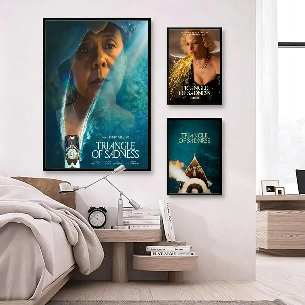 movie Triangle of Sadness Poster Poster HD Waterproof Self-adhesive Art Print Wall Decor for Bedroom Living Room Gift