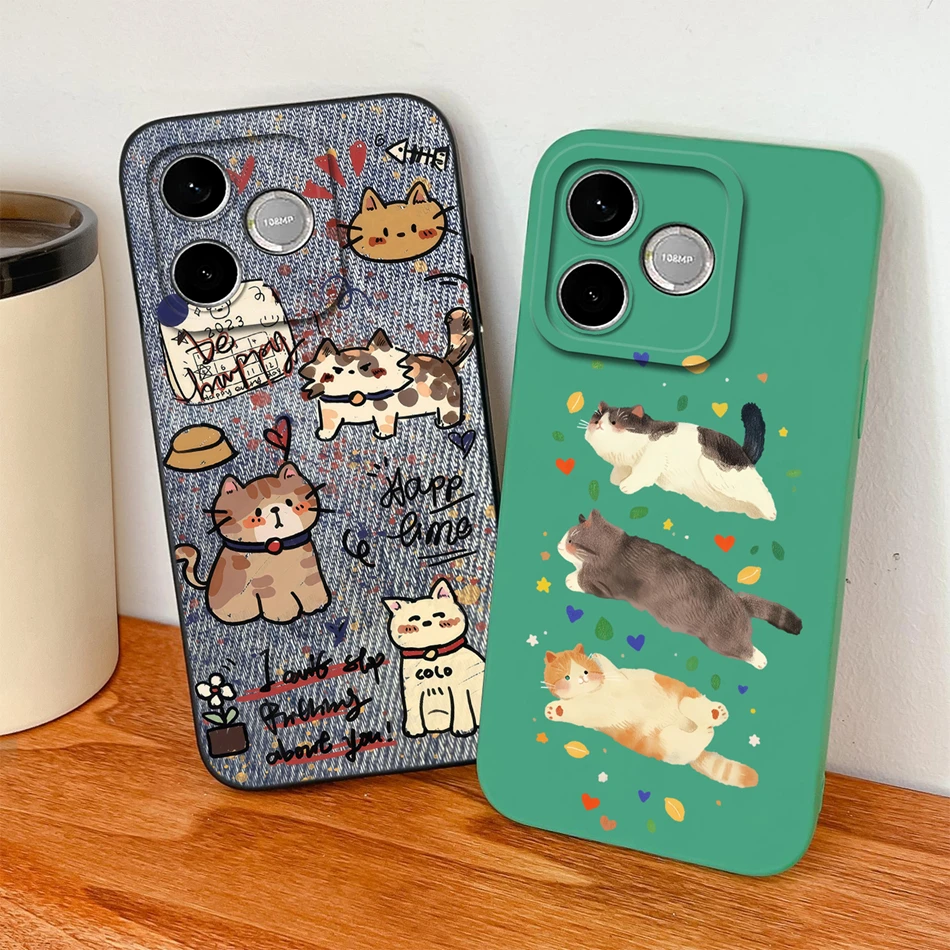 Coque de téléphone en silicone liquide antichoc avec motif animal mignon pour Honor 600 Lite / 600 Pro 5G, protection souple anti-chute pour Honor600