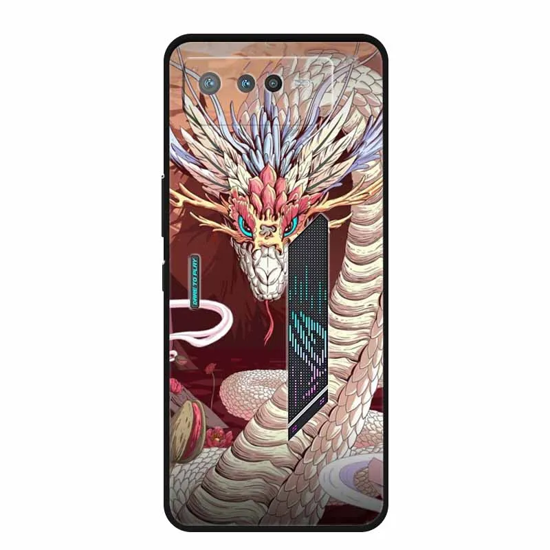 Phone Cases Soft Silicone Shockproof Case  Phone Case Scratch Proof Back Cover with Animal Cute Motifs for Asus ROG Phone 6 Case