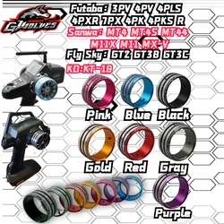 RC Radio trasmettitore volante alluminio leggero antiscivolo per FUTABA 4PM 4/7/10PX FS GT3 Noble NB4 SANWA MT4 M12 KO EX