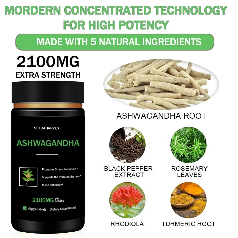 Original Ashwagandha Tablet Pen-is Enlargement Energy Supplement Anti-oxidation,Improve Anxiety,Enhance Immunity,Capsule for Men