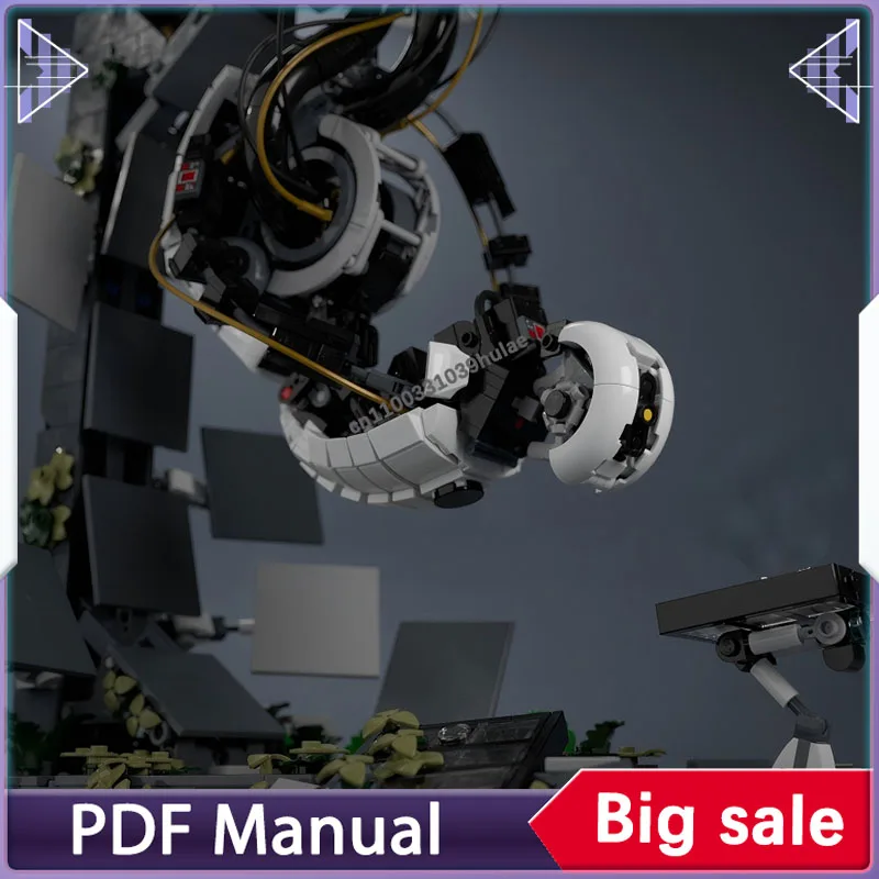Building blocks set glados - portal 2 accessory decoration adults bricks Decoration Christmas gift