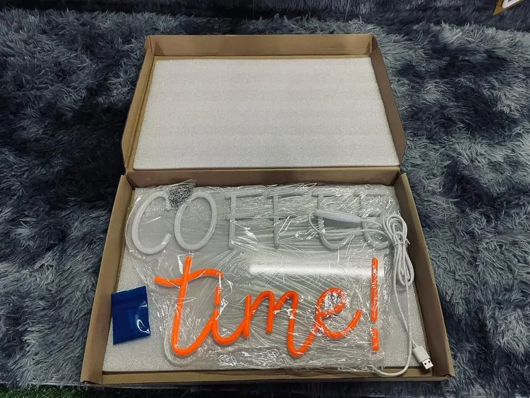 커피 바 장식 네온 사인 커피 사인 벽 아트 장식 액세서리, LED 조명 카페 사인 배너 스테이션 조명 램프