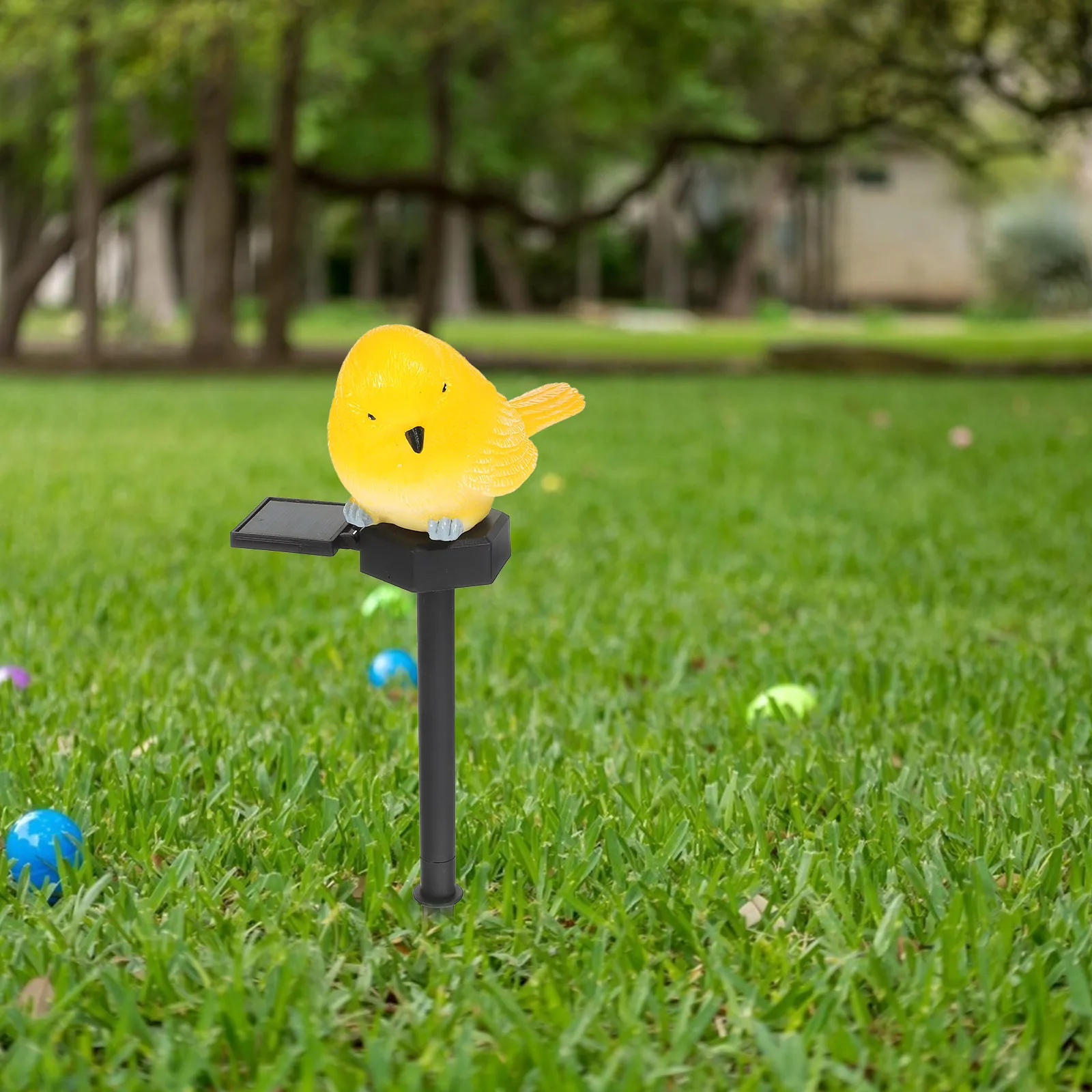 

1pc Solar Bird Light Outdoor Decorative Garden Yard Lamp Waterproof Resin Solar Powered Energy Saving Landscape Lighting Ground
