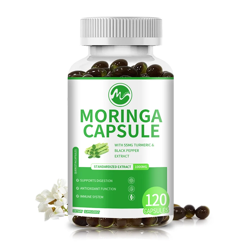 GPGP Greenpeople Natural Moringa Capsule Vitamin &Amino acid Supplement Anti-aging Cardiac care Cell Repair Plant extract food