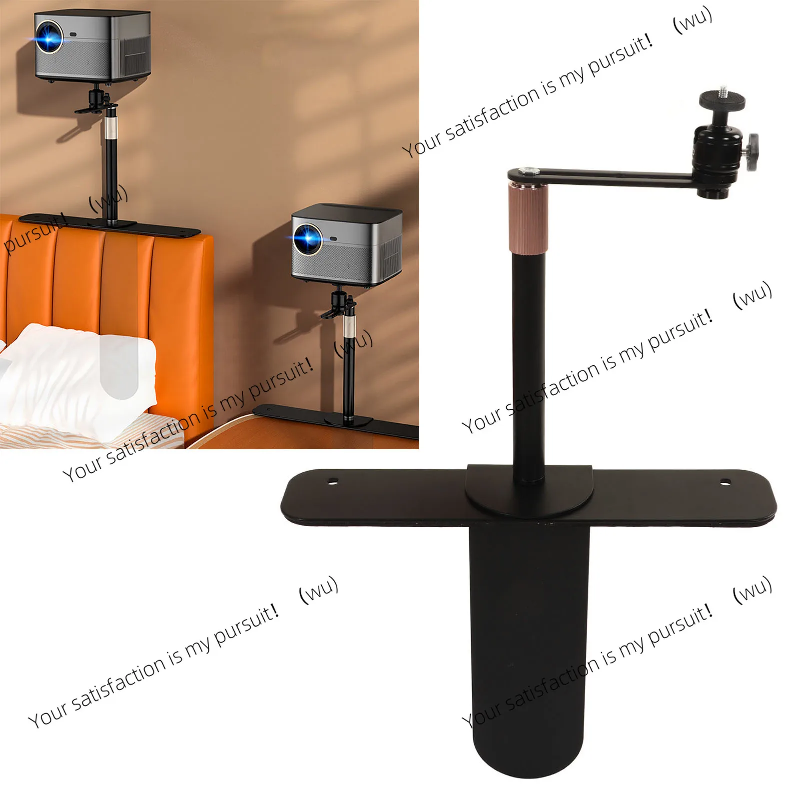 

Projector Stand 24‑40CM Adjustable Angle Projector Mount Holder 1/4in Thread for Sofa Bedside new