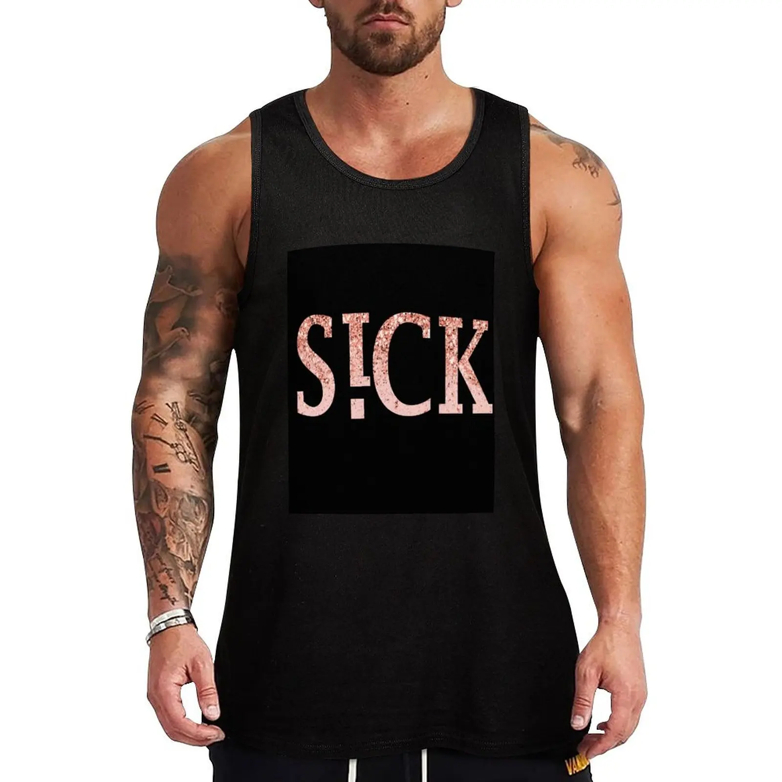 Sickick Sick Kick S!Ck!Ck Pink Crystal S!Ck!Ck S!Ck S!Ck!Ck Tank Top Basic Casu…