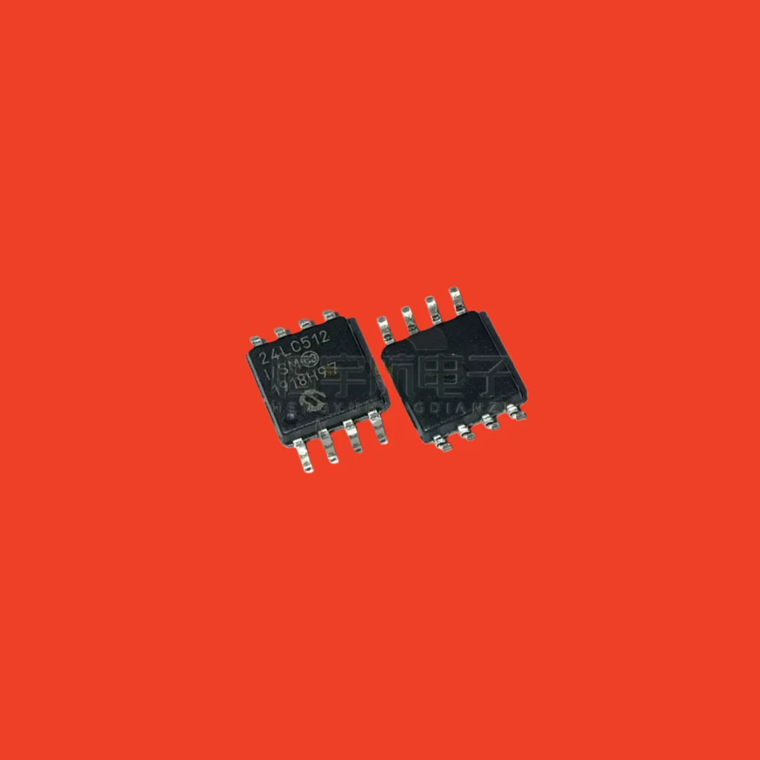 10PCS/Original Genuine 24LC512T-I/SM 24LC512-I/SM SMD SOP-8 EEPROM Memory