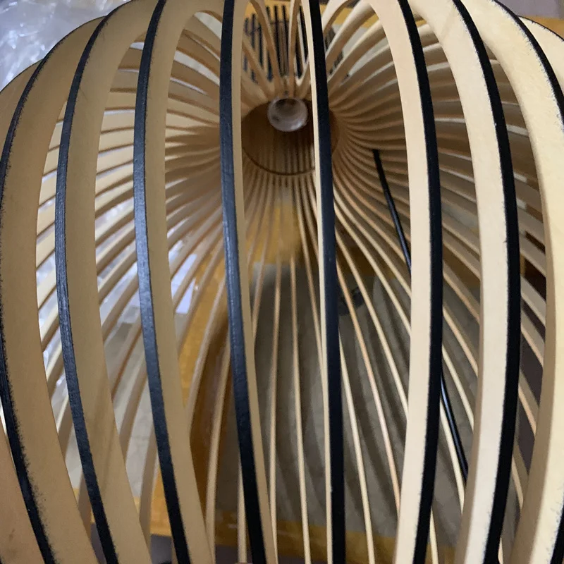 Nordic preto branco madeira birdcage luz pingente para sala de estar fornecido pelo fabricante profissional de lâmpadas de madeira navio livre