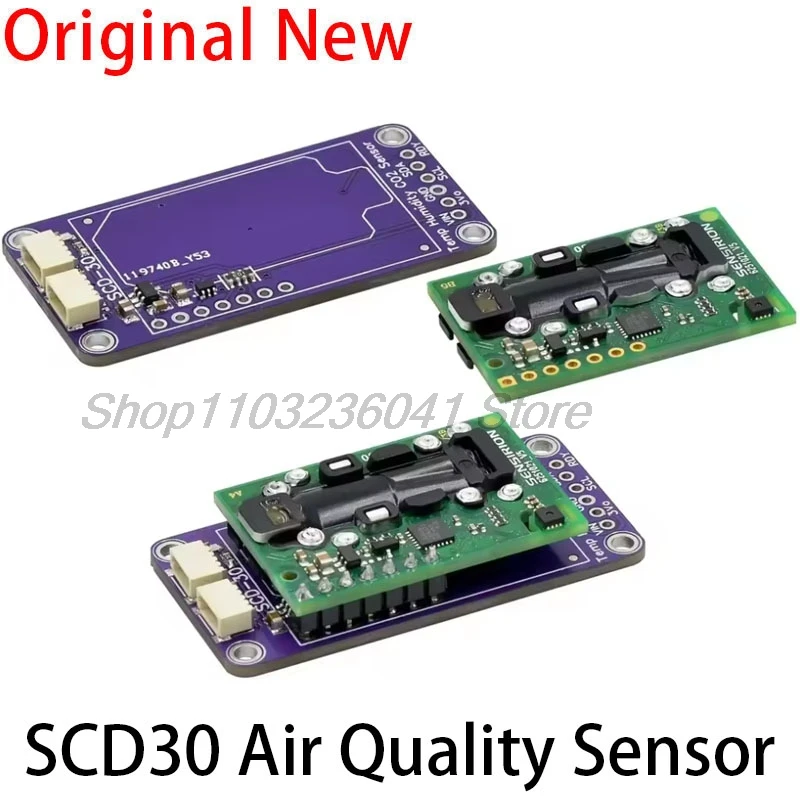 SCD30 Module Air Quality Gas Sensor FOR QWIIC CO2 Board Original for CO2 and RH/T Measurements I2C Modbus PWM