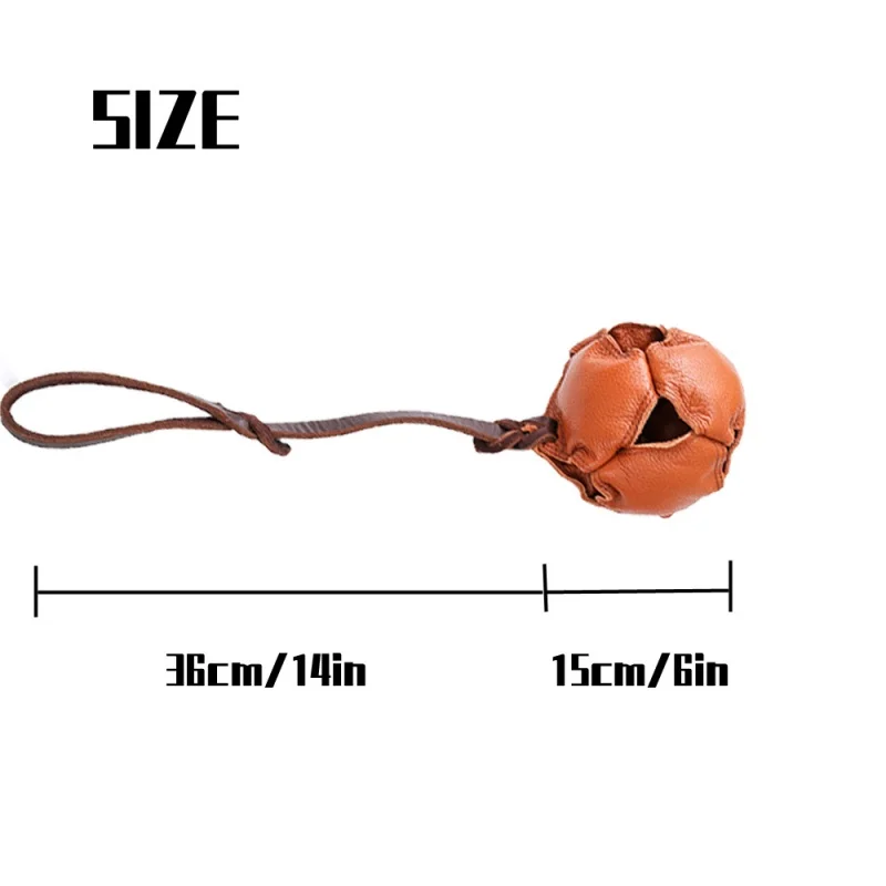 Dog Training Dog Leather Ball Training Supplies Dog Bite Ball Pet Toy Vent Ball Cowhide Bite Sti Bite Pillow German Shepherd cvs