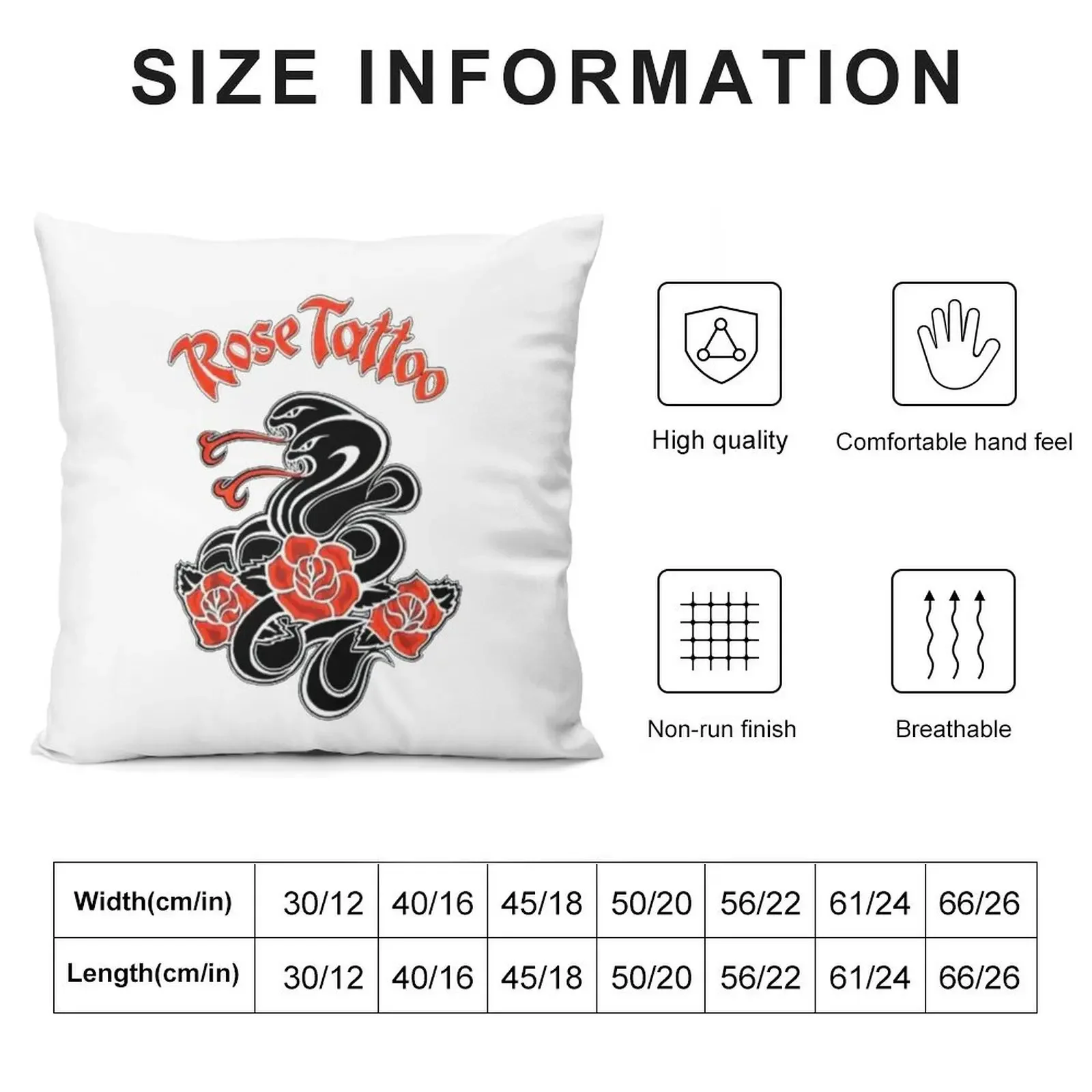 Best Selling Tour Rock-n Roll Music Rose Tattoo Band Men Women Throw Pillow Custom Cushion Photo autumn decoration pillow