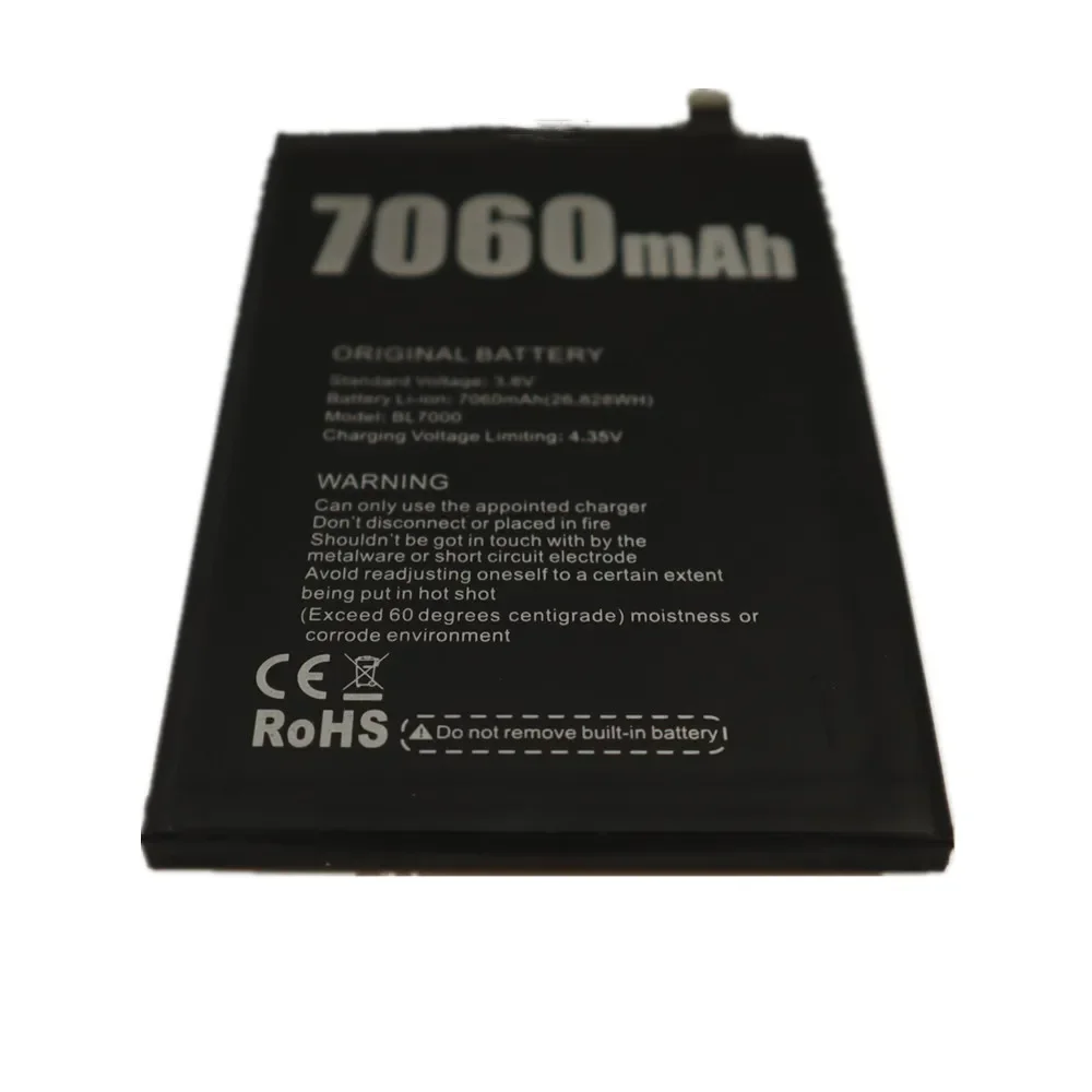 High Quality 100% Original Battery For Doogee BL7000 BL 7000 Phone Bateria Battery 7060mAh In Stock + Tracking number