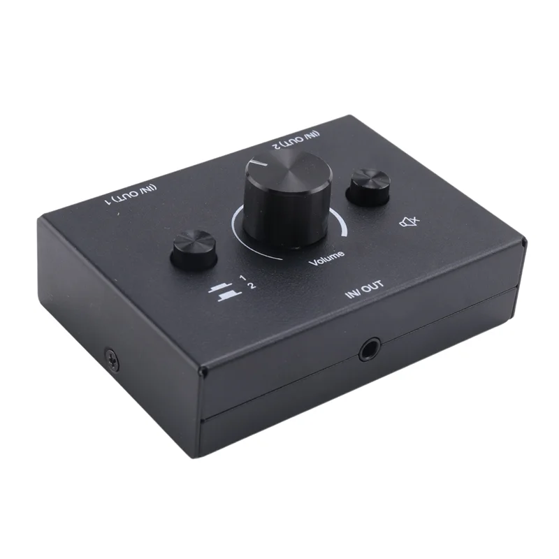 

Высокое качество-3,5 мм стерео аудио переключатель пластиковый пассивный динамик наушники ручной селектор разветвитель обмена аудио