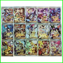 Anime Character DIY Collectible Card Rin Noto Mamiko Kanna Izayoi EM Maio Laser Flash Card Boy Play Toys Christmas Birthday Gift