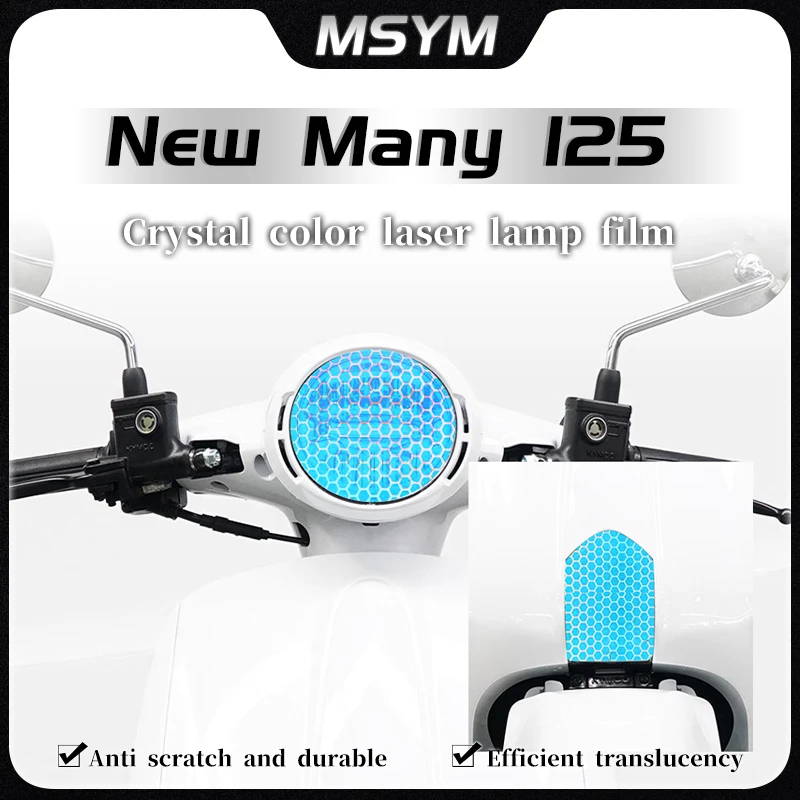 

For KYMCO New Many 125 NEW MANY 125 Honeycomb laser film headlight film taillight film transparent protective film accessories
