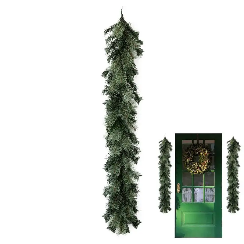 

Christmas Pine Garland Decorative Realistic Door Wreath Fadeless Garland Realistic Seasonal Christmas Decorations Artificial