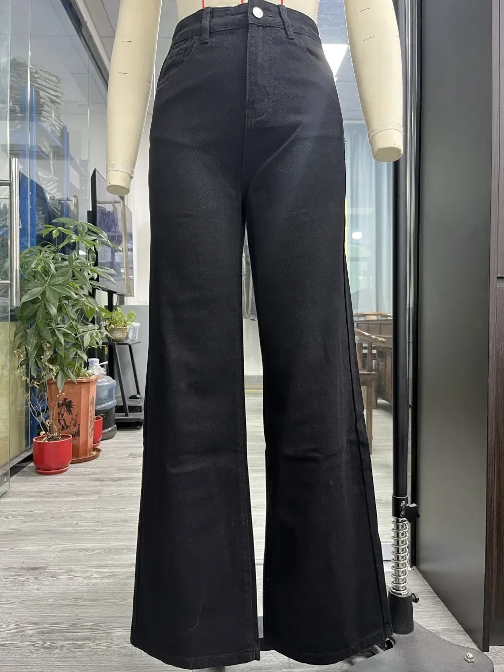 Denim rechte broek dames vintage jeans hoge taille gewassen noodlijdende basics enkellange broek 2025, vrouwelijke streetwear