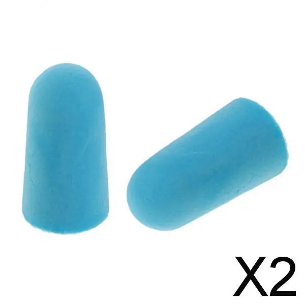 2X 1 Pair Noise Cancelling Ear Plugs Hearing Protection Blue