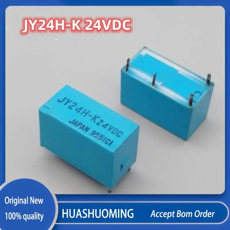 10PCS/Lot    New   JY-24H-K JY24H-K  JY24H-K 24VDC  4PINS 5A 24VDC