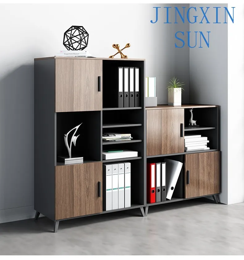 Multi-layer partition filing cabinets, silent pulley system, office storage bookcases