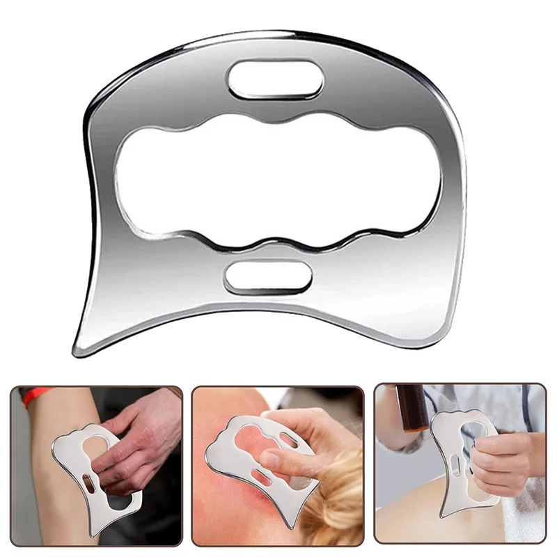 Fascia Scraper Stainless Steel Gua Sha Physical Therapy Scraping Tool Great Soft Tissue Mobilization Tool Reduce Muscle Soreness