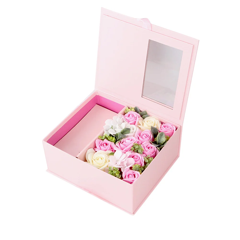 

Soap Rose Gift Box Flower Birthday Valentins Valentine for Girlfriends Creative Flowers