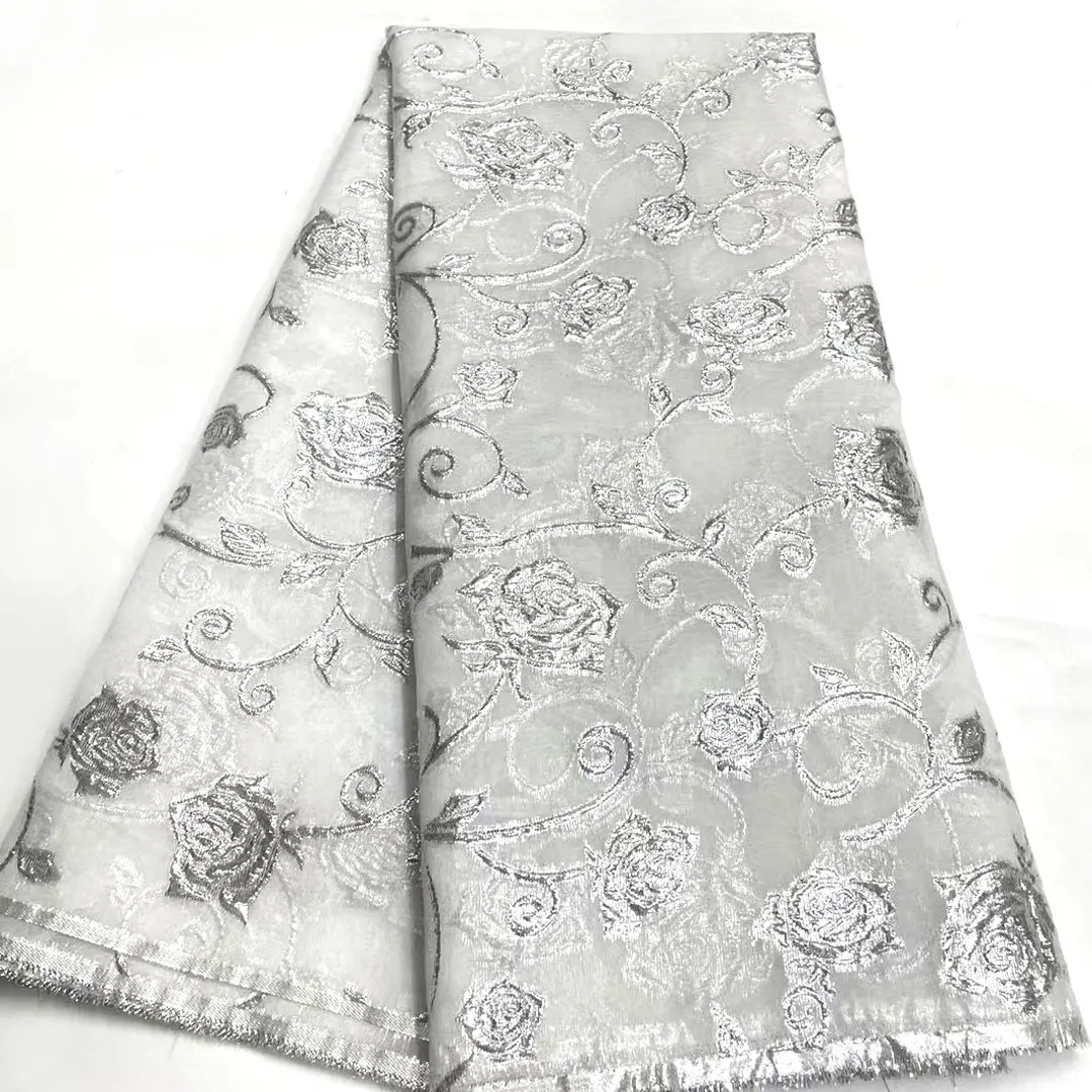 

Nigerian Brocade Jacquard Lace Fabric French Lace Fabric 2023 High Quality African Lace Fabric for Women Party Dress Sew J53791