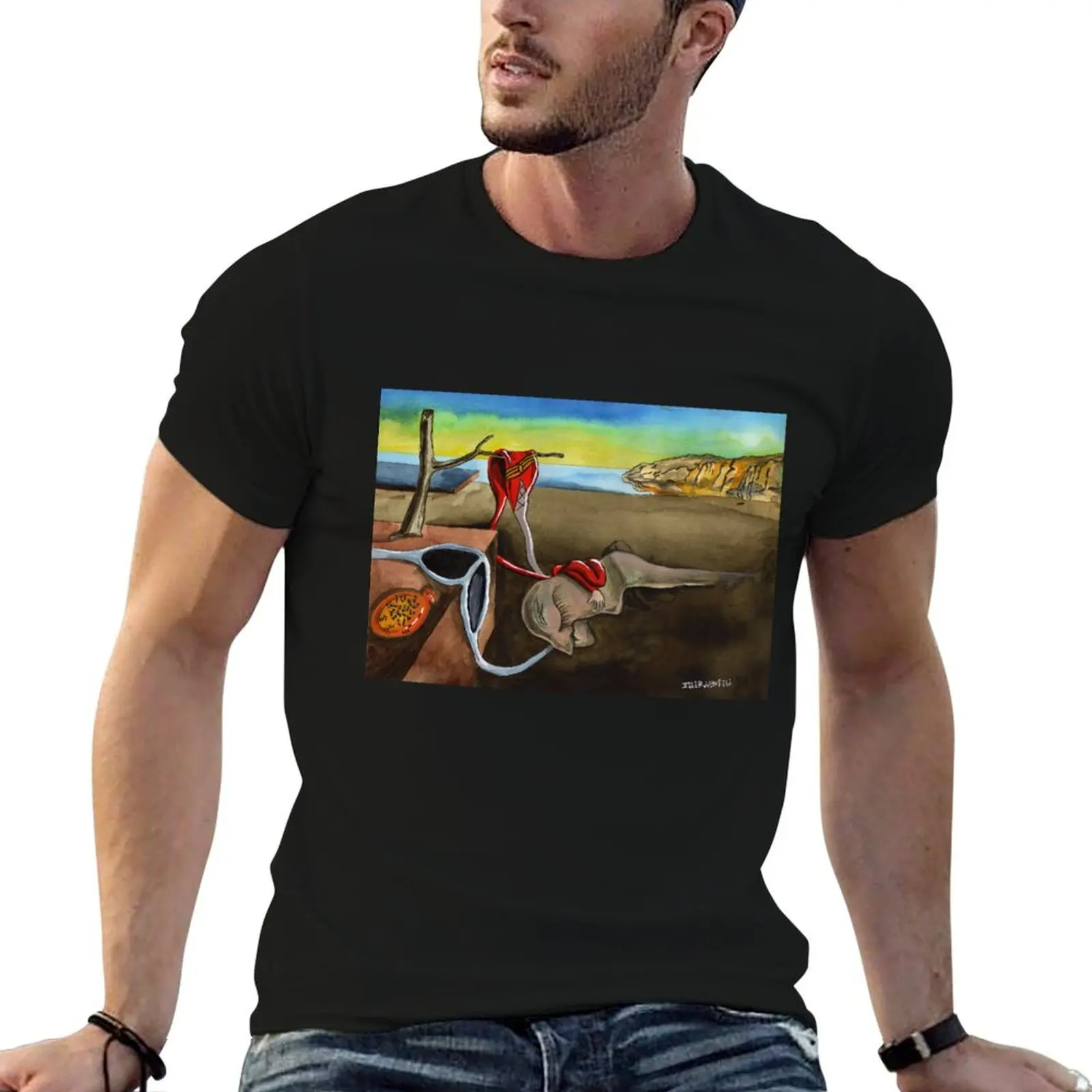 T-shirt en plastique durable avec imprimé style moderne