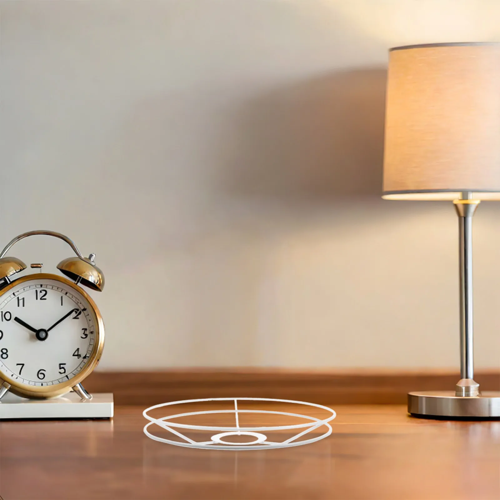 1 Pair Lamp Shade Ring Frame Lampshade Iron Wire Frame Table Lampshade Ring Lampshade Frame Ring E27 Socket Lamp Shade Frame