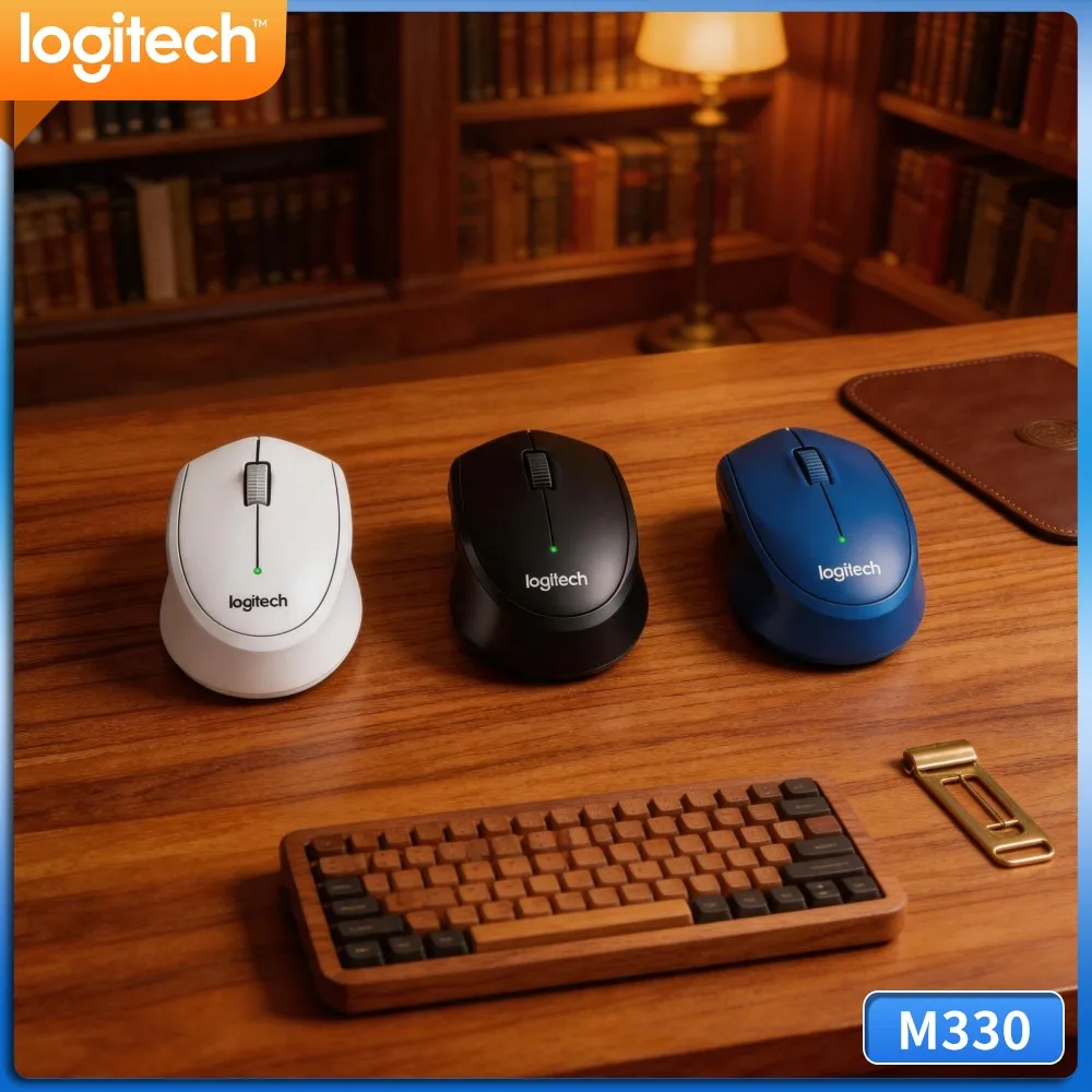 Logitech M330 Silent Wireless Mouse Wide Operating System Compatibility Accurate Optical Tracking For Laptop Mac Work Task