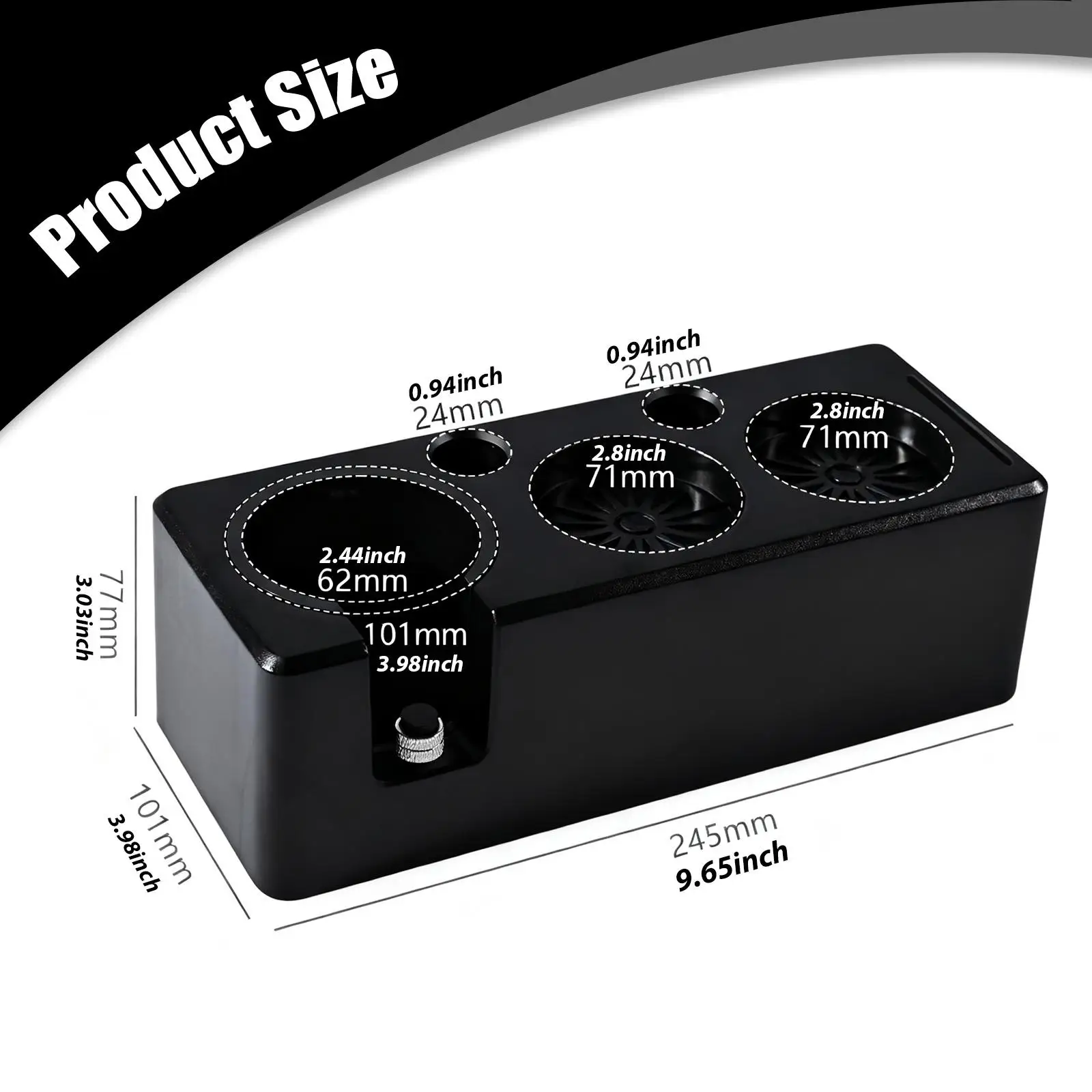 Coffee Tamper Holder Station for Espresso Machine Accessories with Adjustable Screw Base Kitchen Organizer