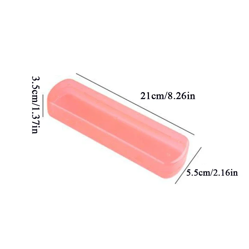 Candy Color Transparent Plastic Toothbrush Box Case Dust-proof Convenient Outdoor Travel Toothbrush Holder Bathroom Accessories