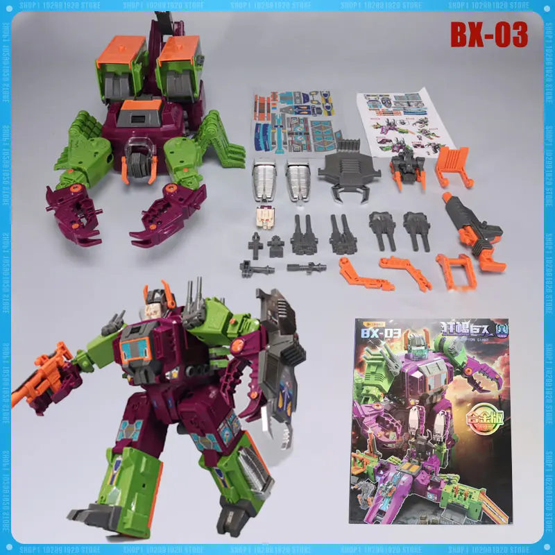 Em estoque bxzx transformação BX-03 g1 escorpião louco gigante scorponok figura de ação robô modelo coleção presente brinquedos 35cm