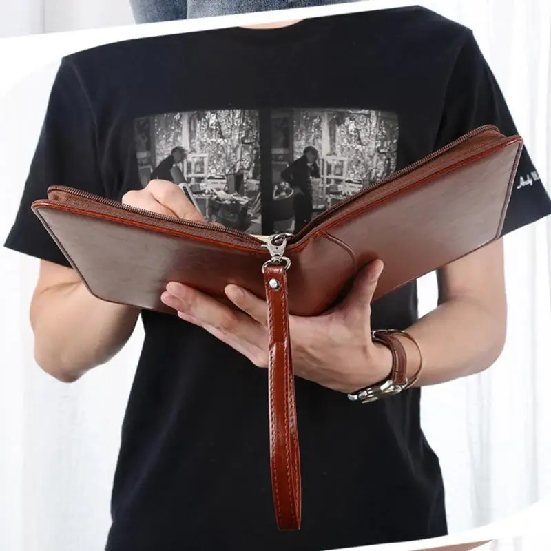 Loose Leaf A5 Business Manager Clip Creative Zipper Bag Multi Functional Notes Notebook Office Work Meeting Notebook