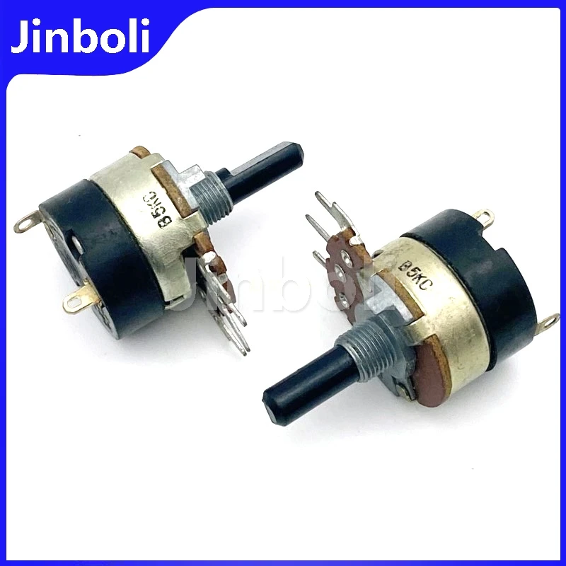 

2PCS WH138 Type With Rotary Switch Potentiometer B5K Tuning Dimming Speed Regulation D Shaft Length 20mm