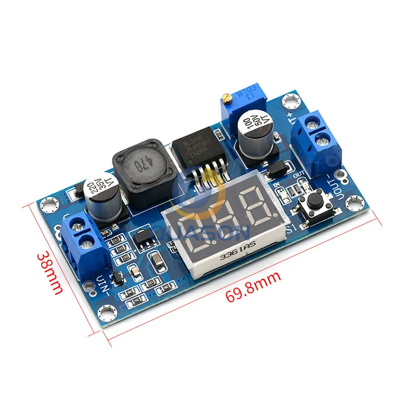 DC-DC XL6009 Digitale Boost Step Up Modulo di Alimentazione Regolabile 4.5-32V a 5-52V Passo-up Regolatore di Tensione Con Voltmetro A LED