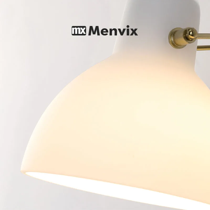 مصباح جداري led شمالي حديث لغرفة النوم ، ضوء أبيض بسيط ، إبداعي ، قابل للدوران ، لتزيين الغرفة